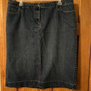 Plus size denim skirt